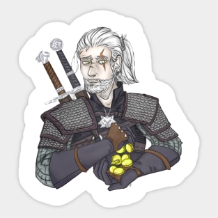 TOSS A COIN TO YOUR WITCHER Sticker